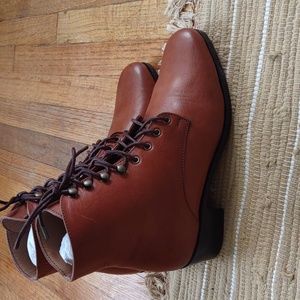 Christy Dawn Dawn boots Whiskey leather size 8.5 New